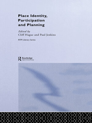 cover image of Place Identity, Participation and Planning
